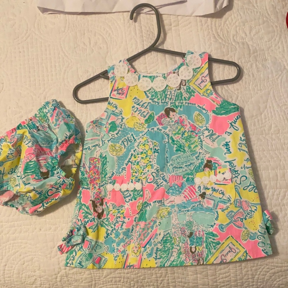 Lily Pulitzer 6-12 month dress with bloomers